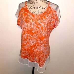 🧡Claudia Richard Sheer Lined Top🧡